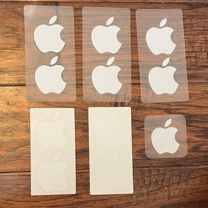 Apple White Logo Decals Collection